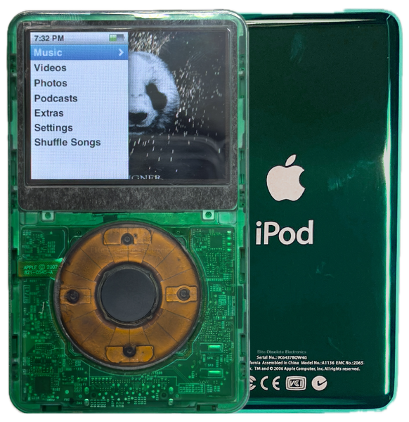 New Apple iPod Classic 6th & 7th Generation Atomic Clover Green / Atomic Storm / Gray (Green)