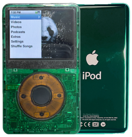 New Apple iPod Classic 6th & 7th Generation Atomic Clover Green / Atomic Storm / Gray (Green)