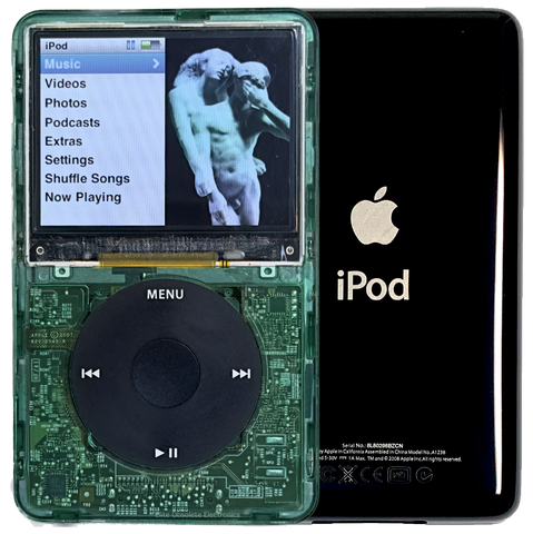 New Apple iPod Classic 6th & 7th Generation Atomic Clover Green / Black / Black (Black)