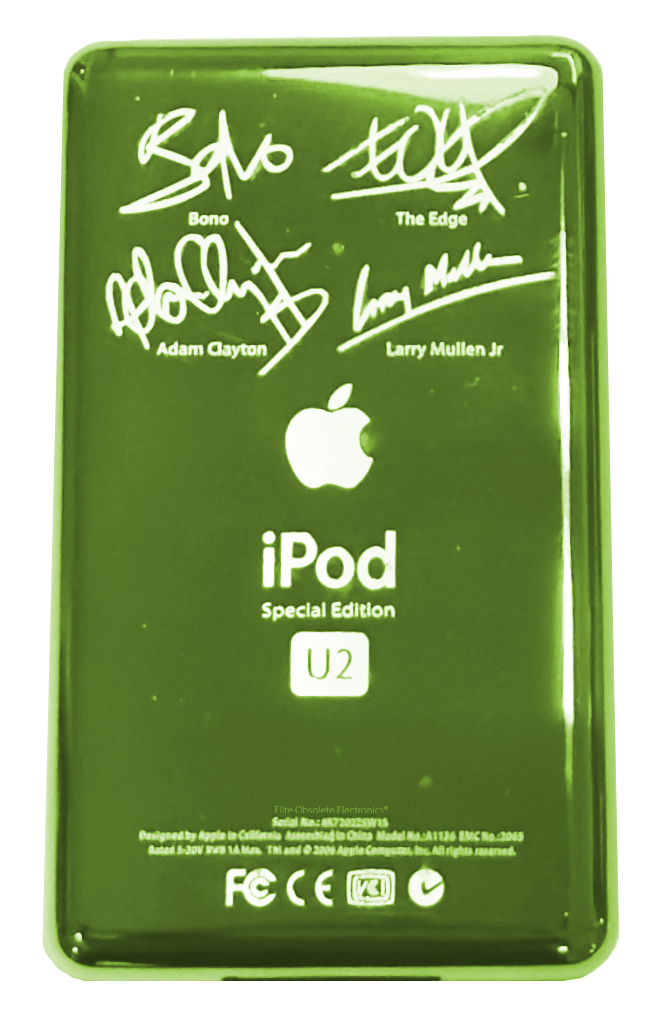 Thick Toxic Green U2 Special Edition Backplate for Apple iPod
