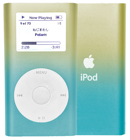 Refurbished Apple iPod Mini 1st 2nd Generation Yellow & Blue Gradient A1051 4GB 6GB MicroDrive & 32GB 64GB 128GB 256GB 512GB 1TB SD Card 650mah