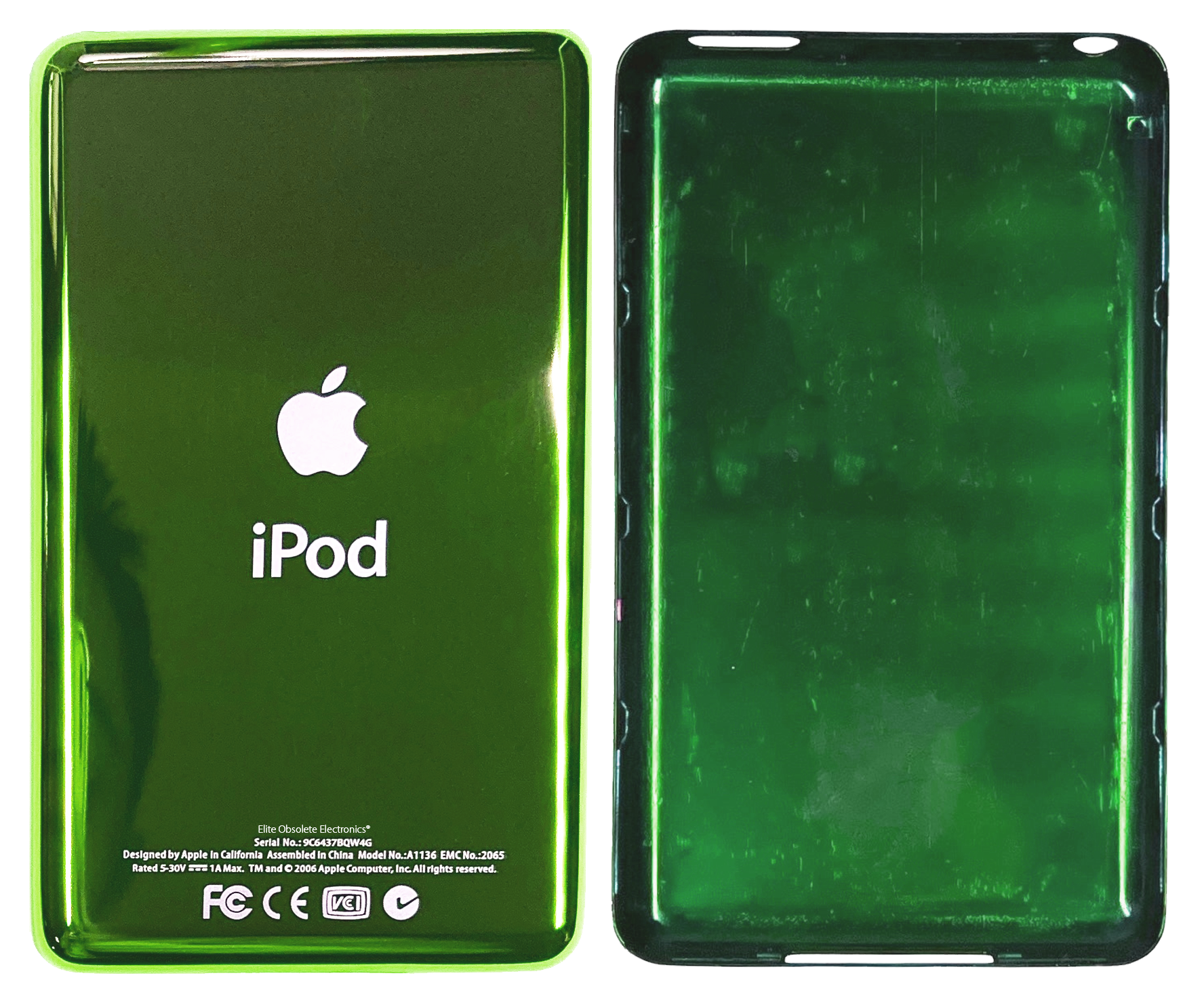 Thin Toxic Green Universal Backplate for Apple iPod Classic 6th Thin Toxic Green Universal Backplate for Apple iPod Classic 6th