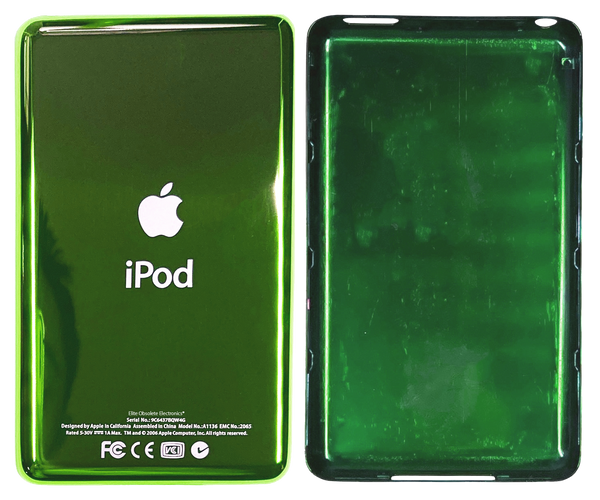Thin Toxic Green Universal Backplate for Apple iPod Classic 6th 7th & iPod Video 5th 5.5 Enhanced