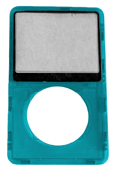 iPod classic SSD256GB クリアーブルー カスタム Atomic Ocean Blue Transparent Clear Faceplate For Apple iPod Video