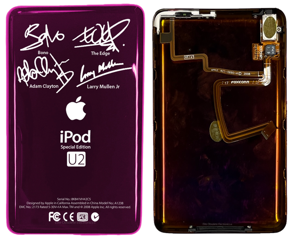 Thin Red Wine U2 Special Edition Backplate for Apple iPod Video 5th 5.5 A1136 & iPod Classic 6th 7th A1238