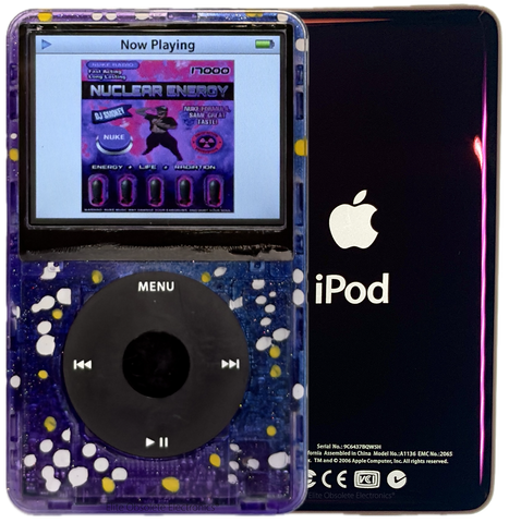 New Apple iPod Video Classic 5th & 5.5 Enhanced Atomic Midnight Stargaze / Black / Black (Wine)