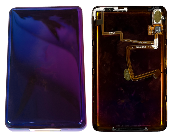 Thick Ultraviolet Purple Blue Fully Blank Backplate for Apple iPod Video 5th 5.5 Enhanced & iPod Classic 6th 7th
