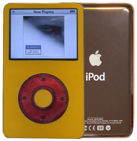 New Apple iPod Video Classic 5th & 5.5 Enhanced Yellow / Atomic Wild Berry / Yellow (Rose Gold)