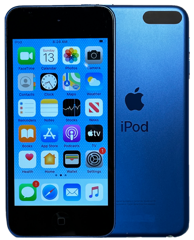 Rare iOS 13.4.1 Refurbished Apple iPod Touch 7th Generation Blue & Black 32GB MVHU2LL/A
