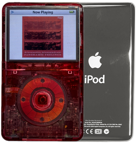 New Apple iPod Video Classic 5th & 5.5 Enhanced Red Atomic Ruby / Atomic Ruby / Atomic Ruby (Silver)