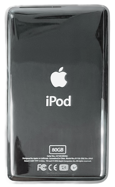 Thick 60GB Silver Backplate for Apple iPod Video 5th 5.5 A1136 & iPod Classic 6th 7th A1238
