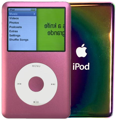 New Apple iPod Classic 6th & 7th Generation Pink / White / Pink (Rainbow)