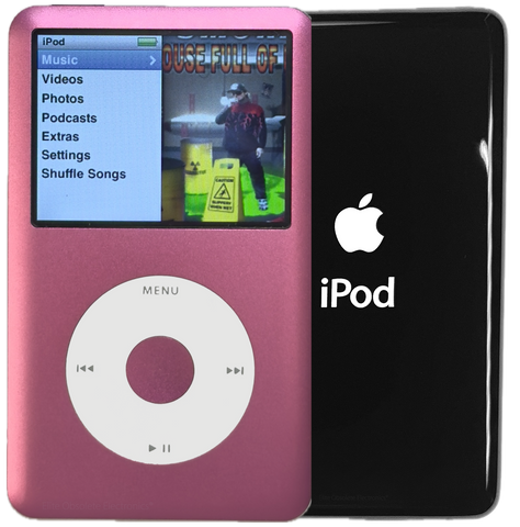 New Apple iPod Classic 6th & 7th Generation Pink / White / Pink (Black)