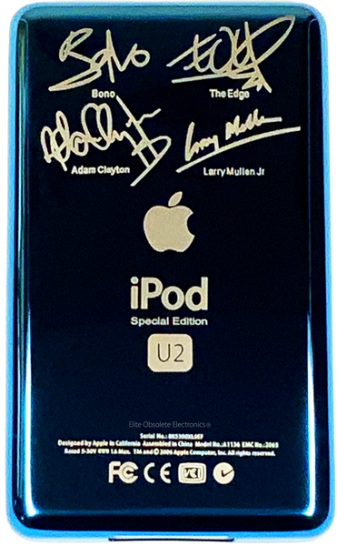 Thin Aqua Blue U2 Special Edition Backplate for Apple iPod Video 5th 5.5 A1136 & iPod Classic 6th 7th A1238
