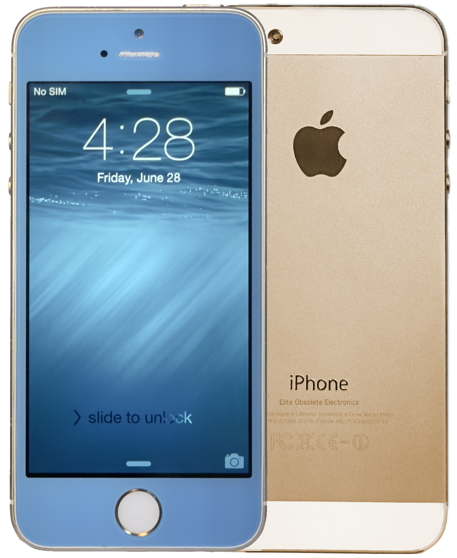 Rare Apple iPhone 5s 16GB Custom Blue & Gold iOS 8.3 ME307LL/A Rare Apple iPhone 5s 16GB Custom Blue & Gold iOS 8.3 ME307LL/A