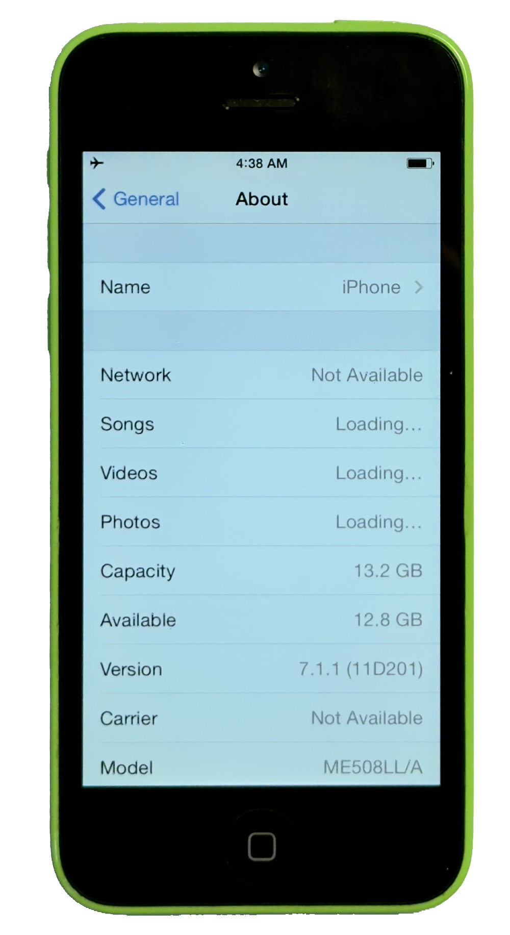 1703 iphone5C 16GB Apple iPhone 5C (16GB, Blue) - Excellent