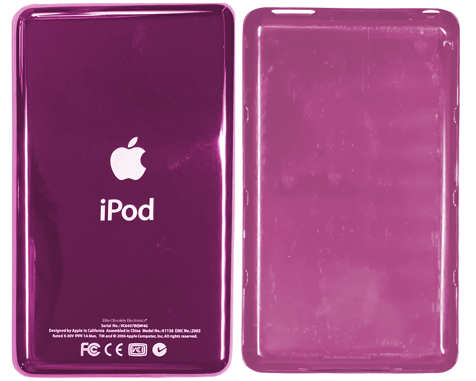 Thick Hyper Pink Universal Backplate for Apple iPod Video 5th 5.5