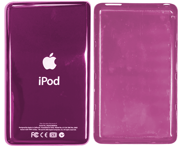 Thin Hyper Pink Universal Backplate for Apple iPod Classic 6th 7th & iPod Video 5th 5.5 Enhanced