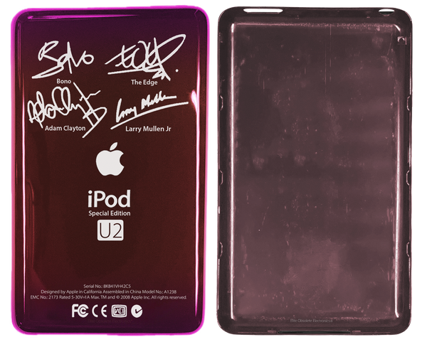 Thick Wild Berry Pink Red Gradient U2 Special Edition Backplate for Apple iPod Video 5th 5.5 A1136 & iPod Classic 6th 7th A1238