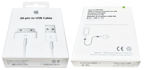 New Genuine Apple 30-Pin USB Charge Sync & Audio Cable for iPod MA591G/C