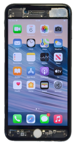 256GB Apple iPhone 8 Plus Custom Refurbished Transparent Factory Unlocked MQ8X2LL/A