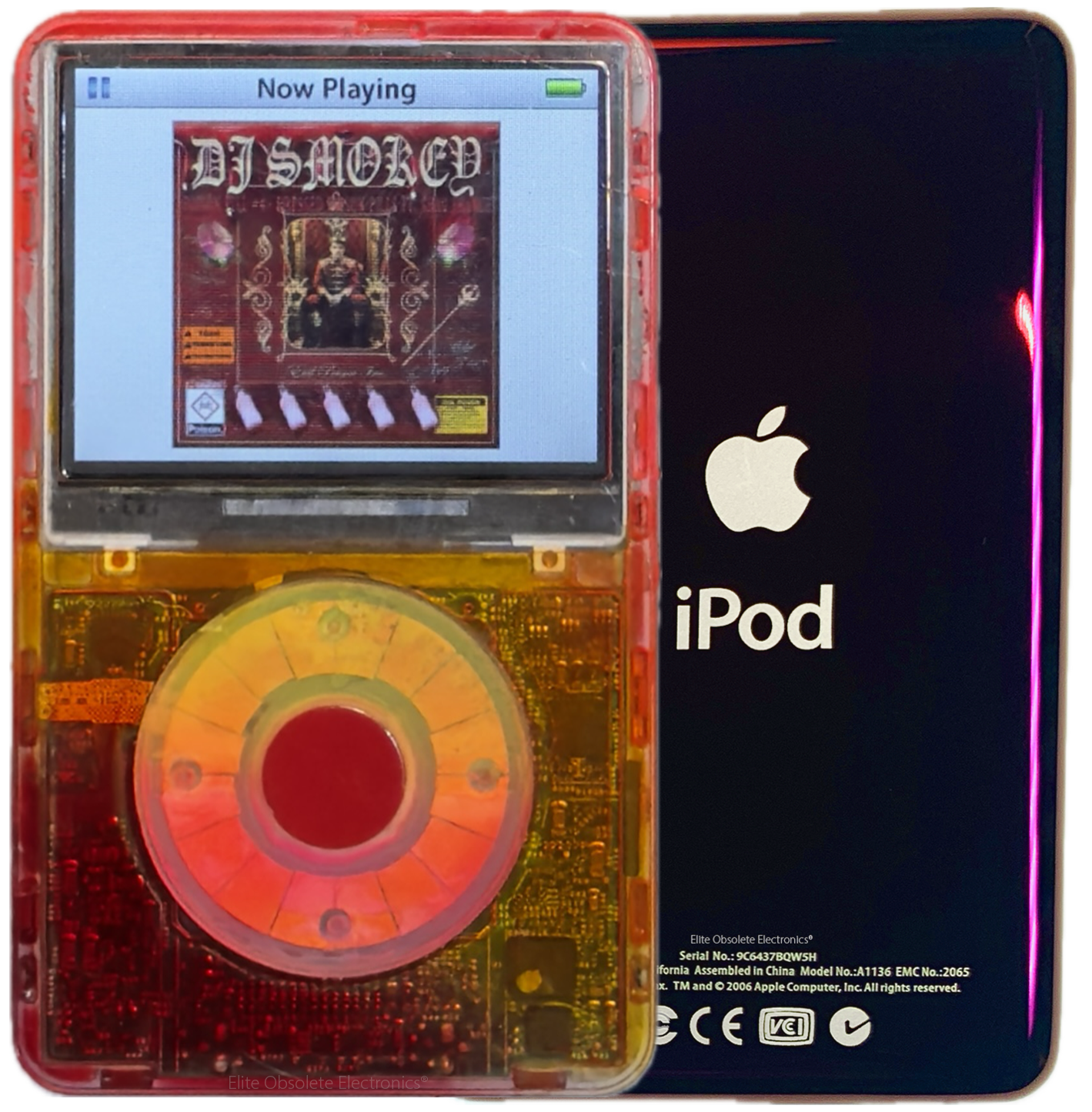 New Apple iPod Video Classic 5th & 5.5 Enhanced Atomic Fireball / Atomic Peach Ring / Red (Wine)