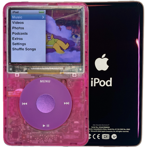 New Apple iPod Classic 6th & 7th Generation Atomic Pink Bubblegum / Pink / Purple (Wine)