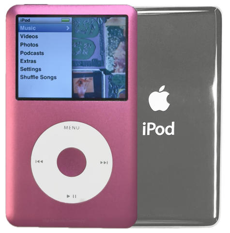 New Apple iPod Classic 6th & 7th Generation Pink / White / Pink (Silver)