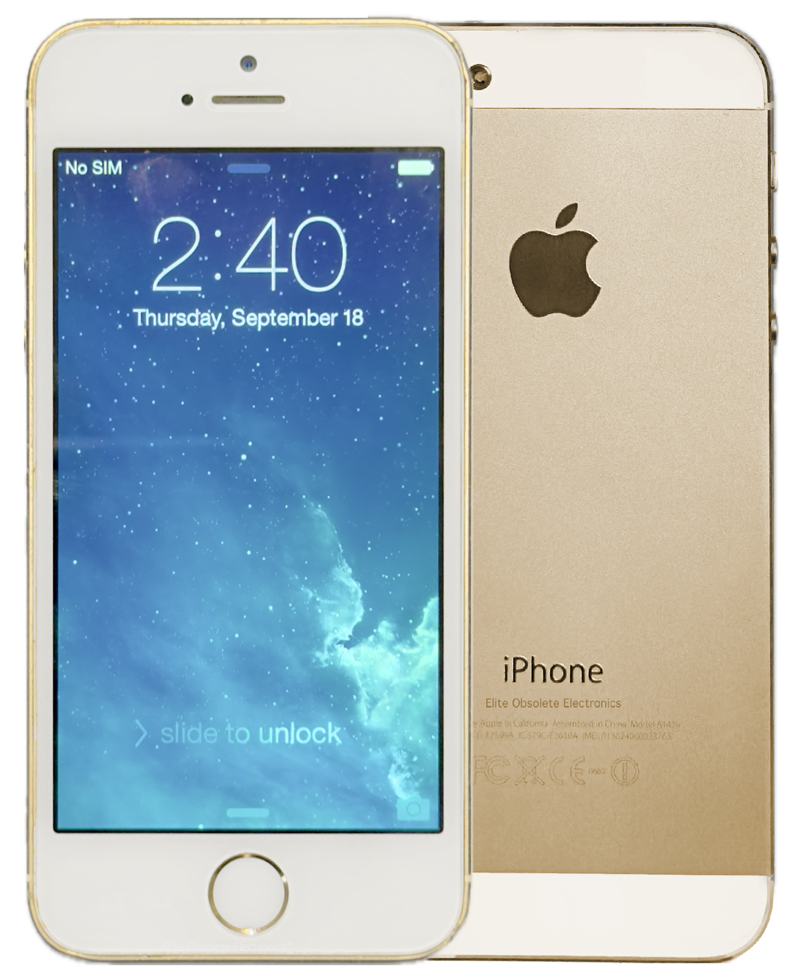 Rare Apple iPhone 5s 16GB Gold iOS 7.0.4 A1518 MF342CH/A Refurbished New Battery