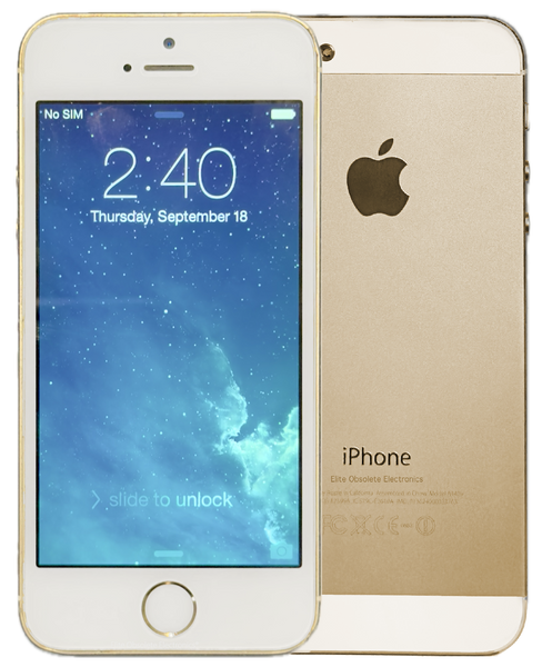 Rare Apple iPhone 5s 16GB Gold iOS 7.0.4 A1518 MF342CH/A Refurbished New Battery