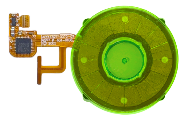 Green Crystal Clear Click Wheel Flex for Apple iPod Video 5th 5.5 A1136