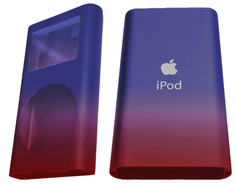 New Purple Pink Gradient Housing Shell for Apple iPod Mini 1st & 2nd Generation Universal 4GB 6GB 128GB 256GB A1051