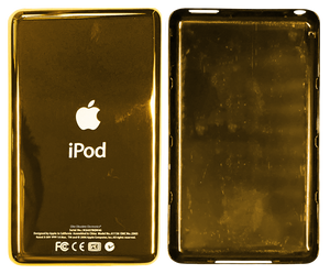 Thin Gold Universal Backplate for Apple iPod Video 5th 5.5 A1136 Thin Gold Universal Backplate for Apple iPod Video 5th 5.5 A1136