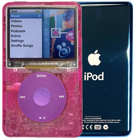 New Apple iPod Classic 6th & 7th Generation Atomic Pink Bubblegum / Pink / Purple (Aqua)