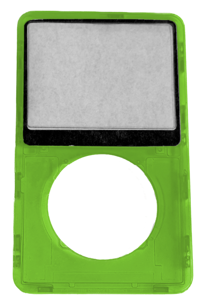 Green Crystal Clear Faceplate For Apple iPod Video 5th & 5.5 Generation Plastic A1136