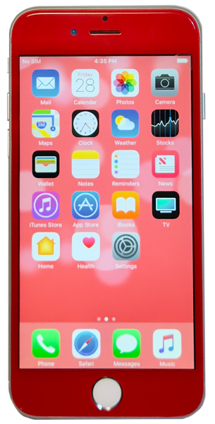 Rare Apple iPhone 6 16GB Custom Red & Silver iOS 10.3.3 MG5X2LL/A A1549 Refurbished New Battery