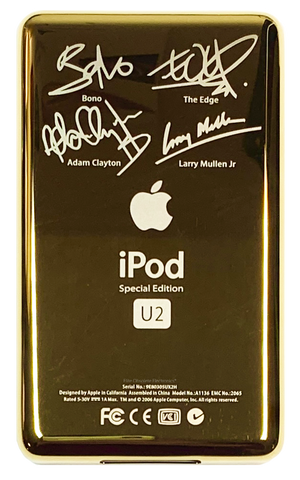 Thin Gold U2 Special Edition Backplate for Apple iPod Video 5th 5.5 & iPod Classic 6th 7th A1136 A1238