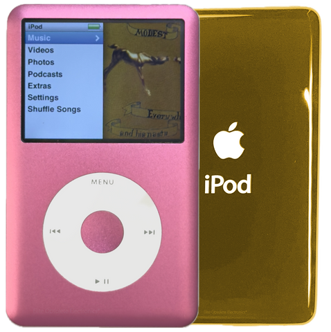 New Apple iPod Classic 6th & 7th Generation Pink / White / Pink (Gold)