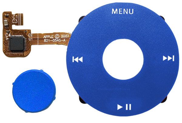 Blue Click Wheel Flex for Apple iPod Classic 6th 7th Generation A1238