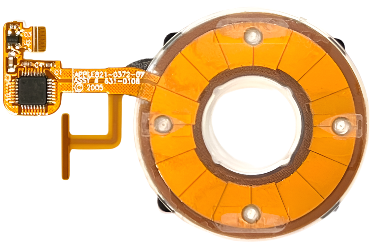 Fully Transparent Clear Click Wheel Flex for Apple iPod Video 5th 5.5 A1136