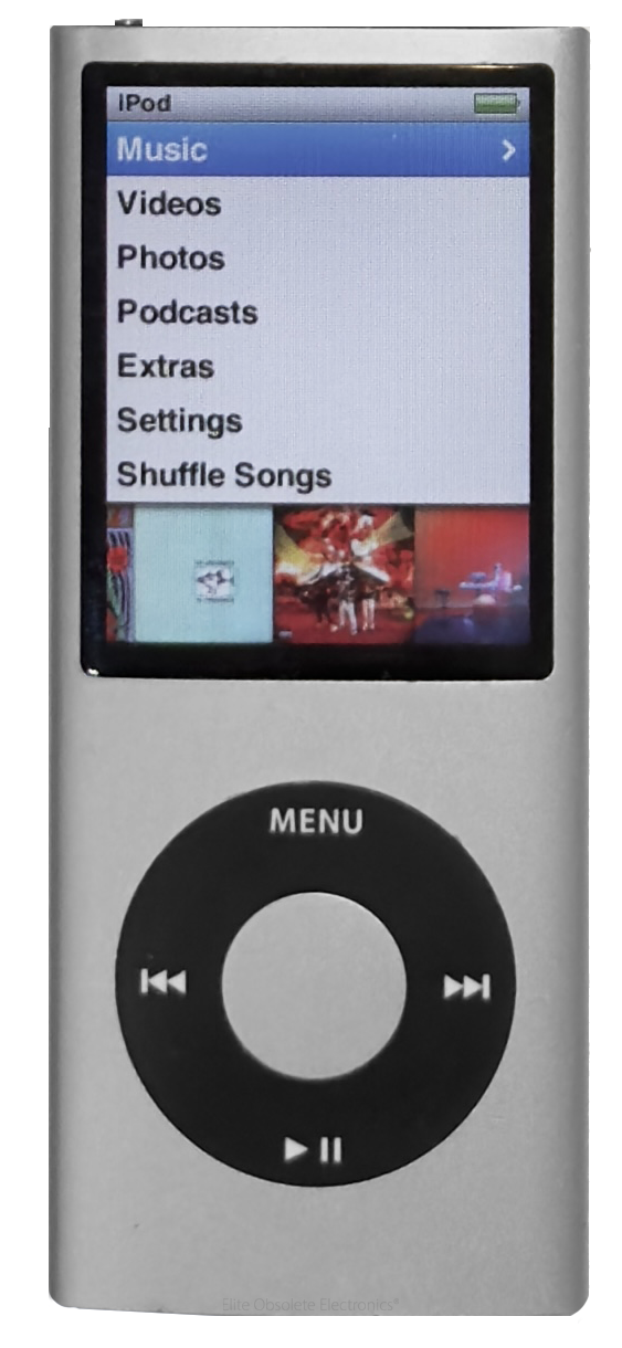 Refurbished Apple iPod Nano 4th Generation 8GB 16GB Silver & Black Refurbished Apple iPod Nano 4th Generation 8GB 16GB Silver & Black