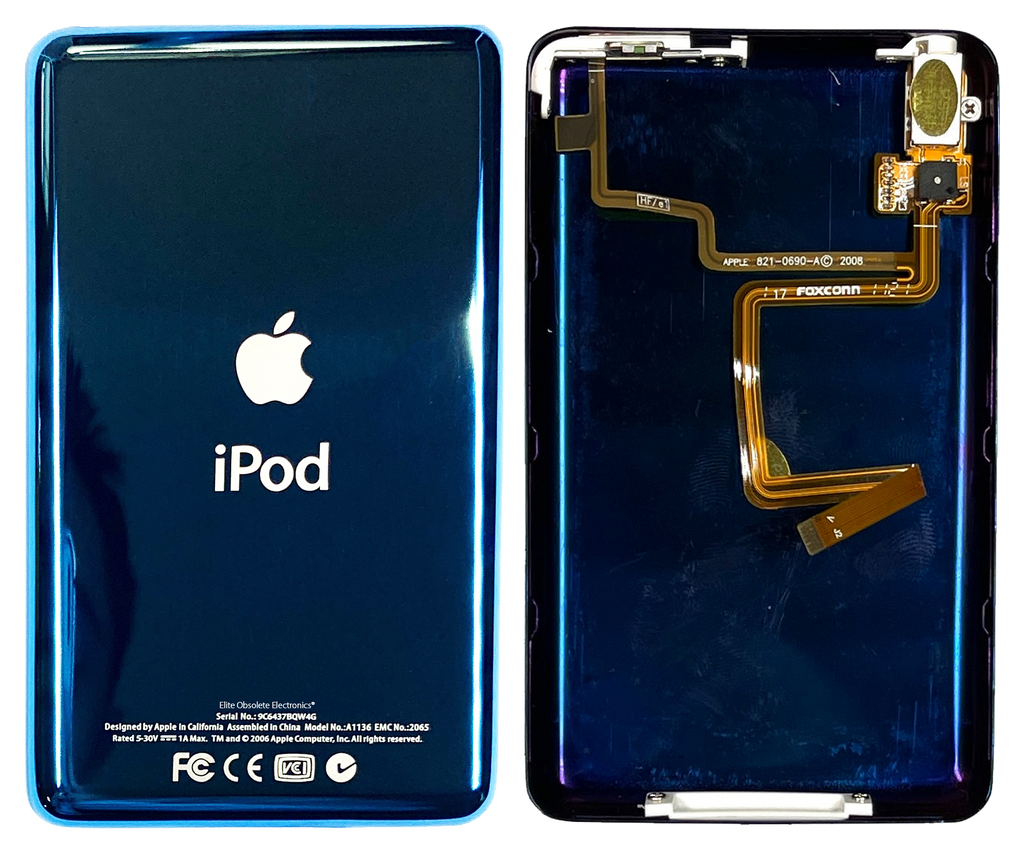 Thick Blue Aqua Universal Backplate for Apple iPod Classic 6th 7th Thick Blue Aqua Universal Backplate for Apple iPod Classic 6th 7th