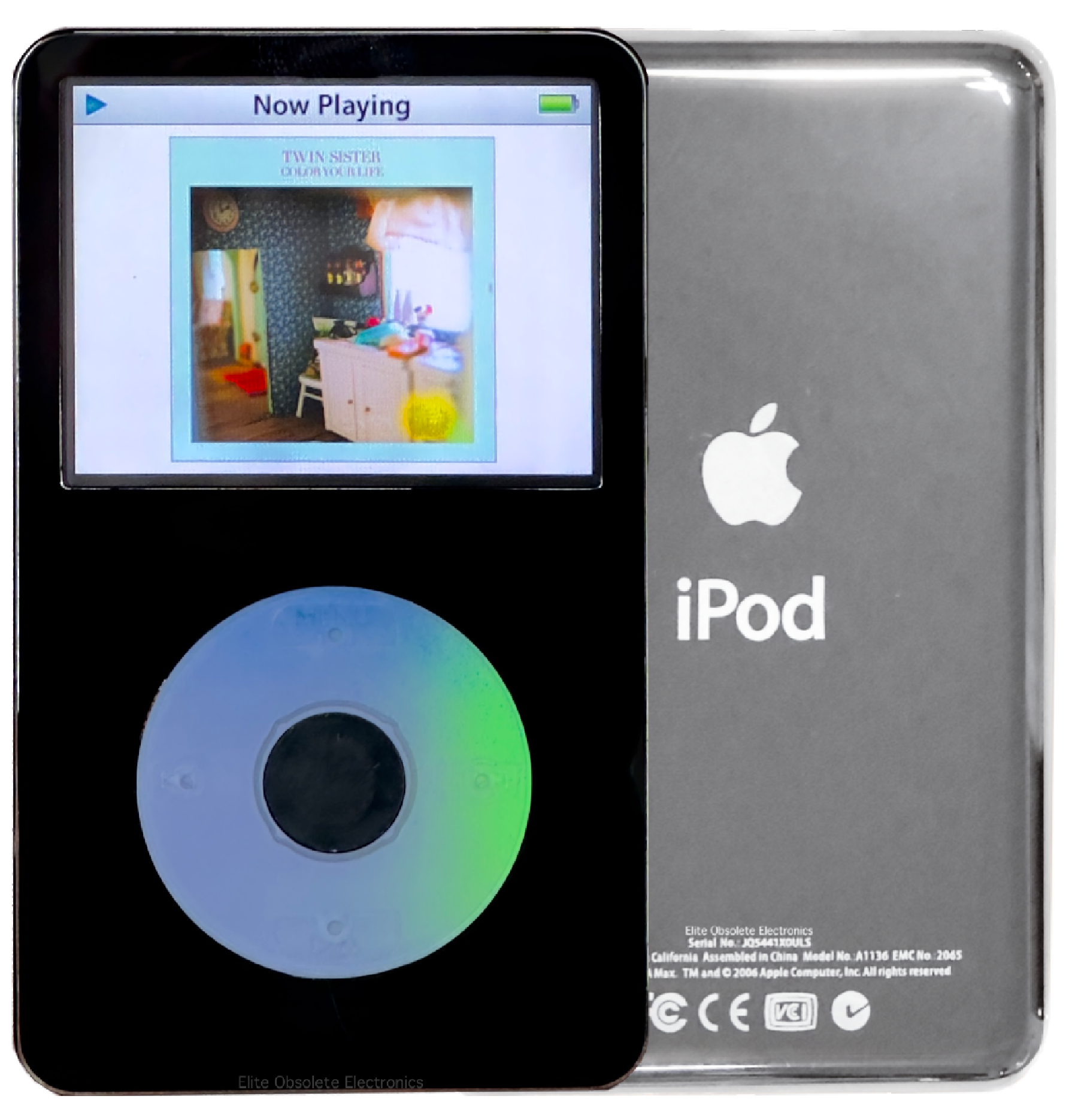 New Apple iPod Video Classic 5th & 5.5 Enhanced Black / Polychrome / Black (Silver)