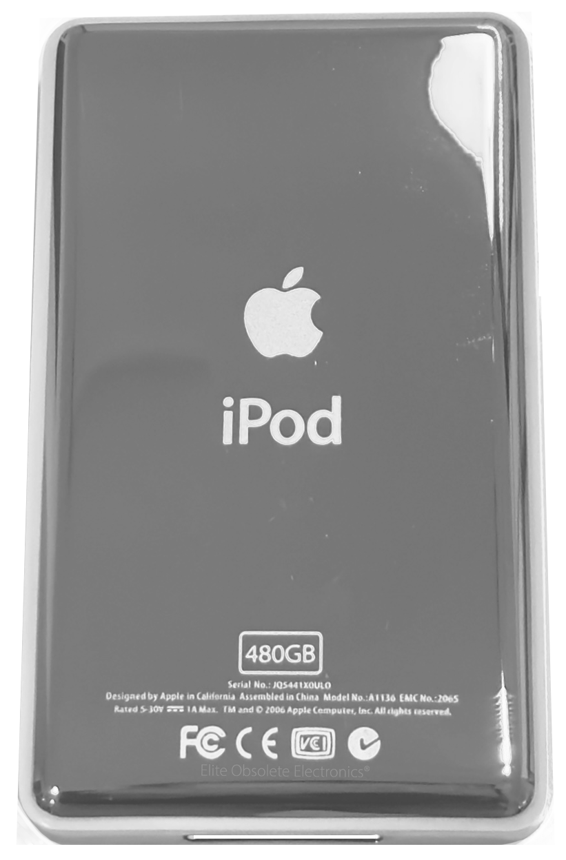 Thin Silver Backplate for iPod Classic / Video 5th 5.5 6th 7th