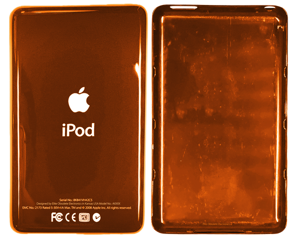 Orange Eclipse Universal Thick Backplate for Apple iPod Video 5th 5.5 A1136 & iPod Classic 6th 7th A1238