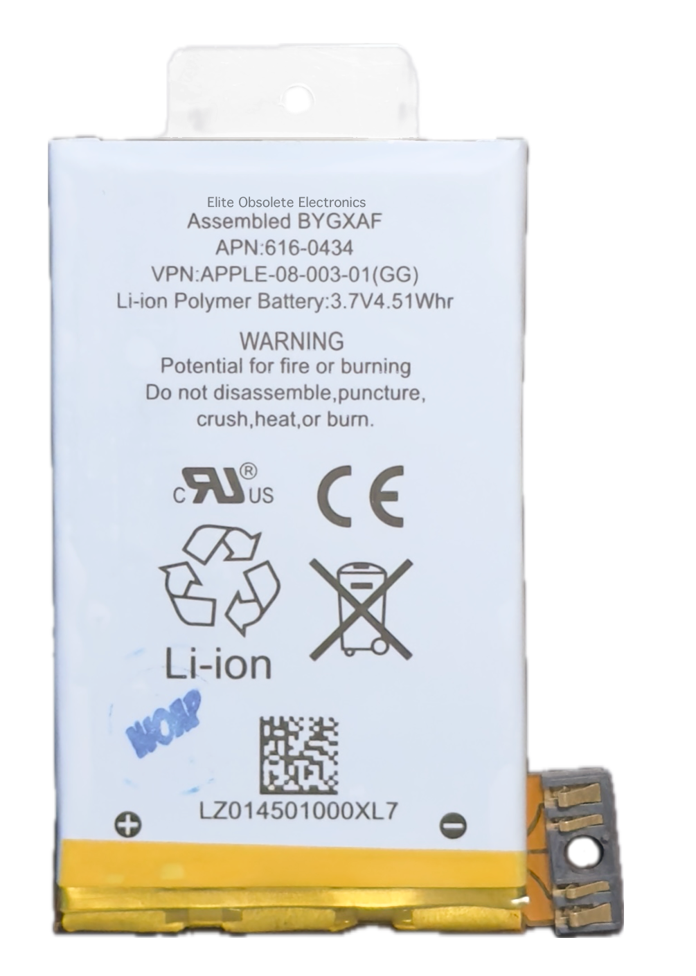 New 1220mah Lithium-Ion Polymer Battery for Apple iPhone 3GS A1241 A1303 A1325 (2009 Model)