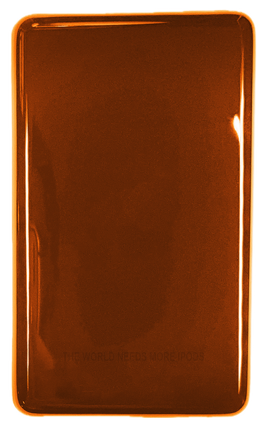 Orange Eclipse Thin Blank Backplate for Apple iPod Video 5th 5.5 A1136 & iPod Classic 6th 7th A1238