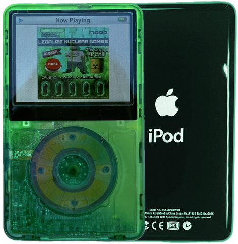 New Apple iPod Video Classic 5th & 5.5 Enhanced Atomic Green Dream / Atomic Clover / Atomic Clover (Green)