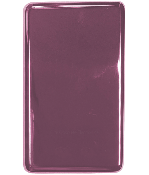 Thick Blush Pink Fully Blank Backplate for Apple iPod Classic 6th 7th & iPod Video 5th 5.5 Enhanced