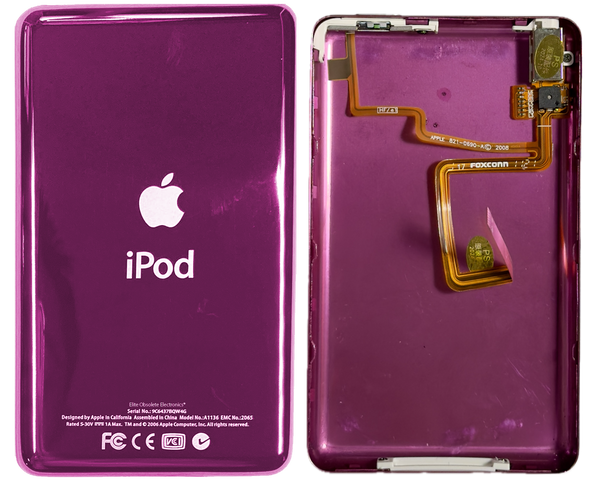 Thin Hyper Pink Universal Backplate for Apple iPod Classic 6th 7th & iPod Video 5th 5.5 Enhanced